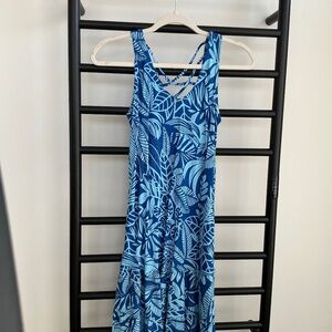 Cute Ojai blue Hawaiian style dress.  Size   XS